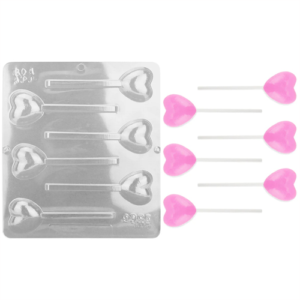 Heart Lollipop Chocolate Mold