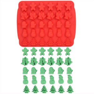 Mini Gingerbread Christmas Assortment Silicone Mold